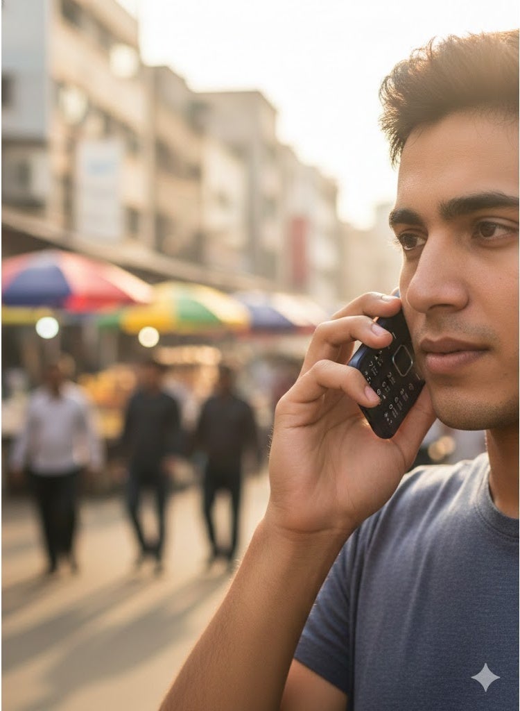 آي تل موبايل زرار بشريحتين وبطارية تدوم طويلاً، شاشة 1.77 بوصة، صوت عالي وواضح، لون أزرق داكن - Image 3